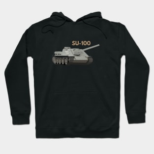 SU-100 Soviet WW2 Tank Destroyer Hoodie